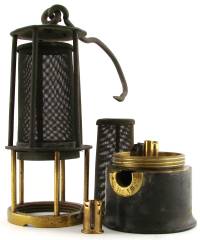 Grubenlampe bergbaulampen Reibstreifenzünder model 1910 bergbau 
